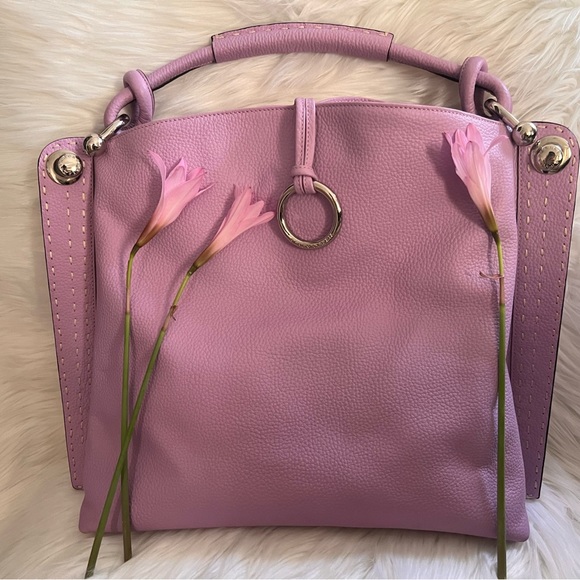 NWOT RARE BCBGMaxAzria🪻Luxurious Lilac Genuine Leather Hobo/Purse/Bag 💜 - Picture 4 of 16
